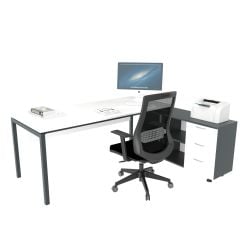 Akr Ofis Ear Çalışma Masası (120cm Alt Etajerli)