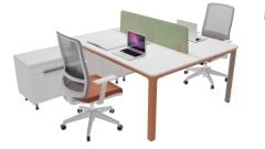 Akr Ofis Nord Etajerli İkili Workstation