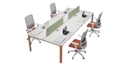 Akr Ofis  Nord Dörtlü Workstation