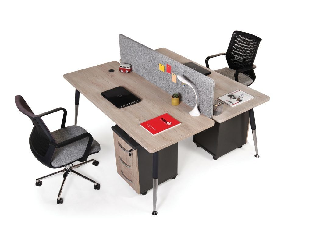 Akr Ofis Boomerang İkili Workstation