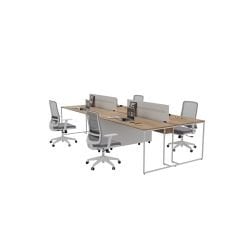 Akr Ofis Up Dörtlü Workstation