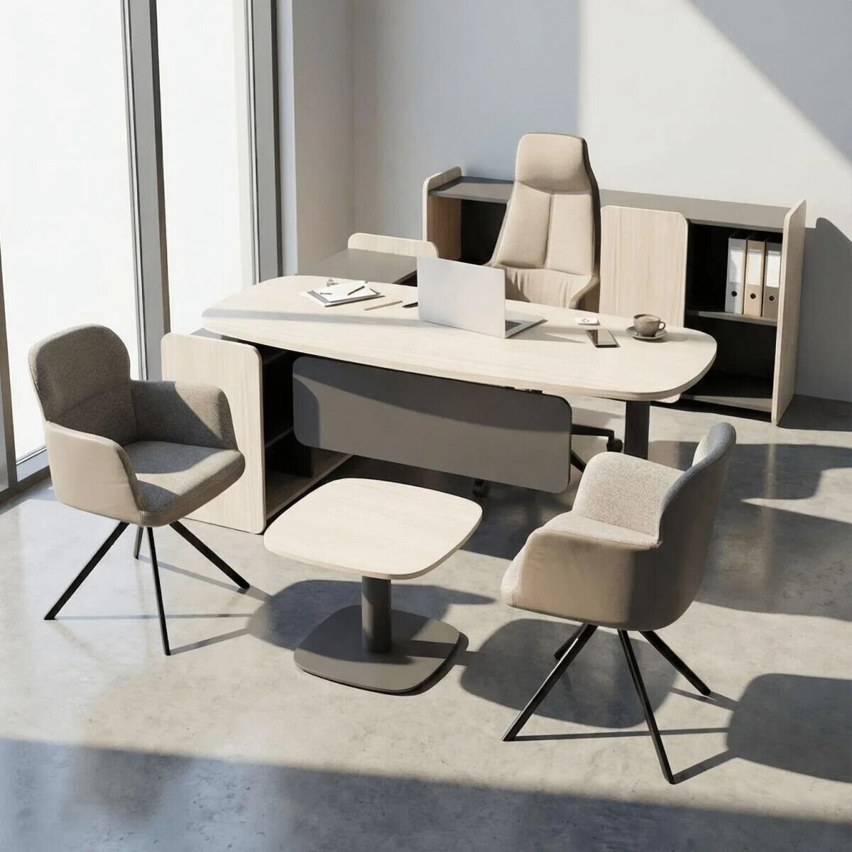 Akr Ofis Meta Plus Makam Takımı Müdür ve Misafir Koltukları