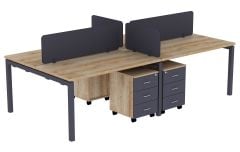 Akr Ofis Motto Ps04 İkili Workstatıon