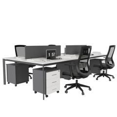 Akr Ofis  Corner Dörtlü Workstation