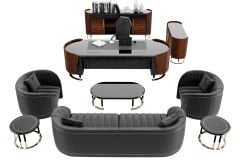 Akr Ofis Negro Premium Makam Takımı