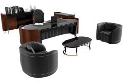 Akr Ofis Negro Premium Makam Takımı