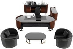 Akr Ofis Negro Premium Makam Takımı