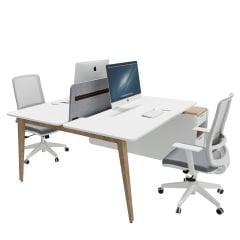 Akr Ofis Woody İkili Etajerli Workstation